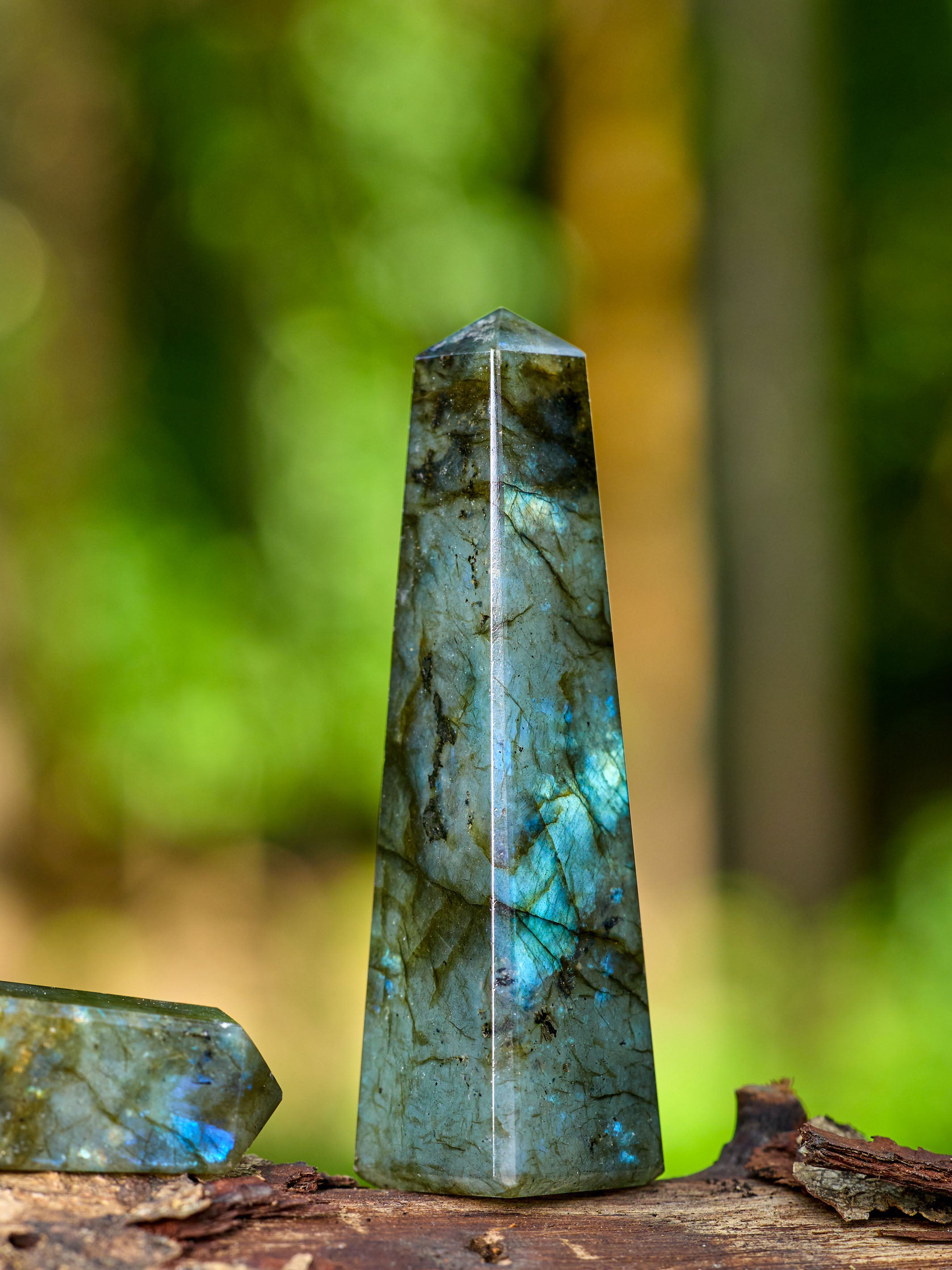 Semi-precious Gemstone - Labradorite Obelisk