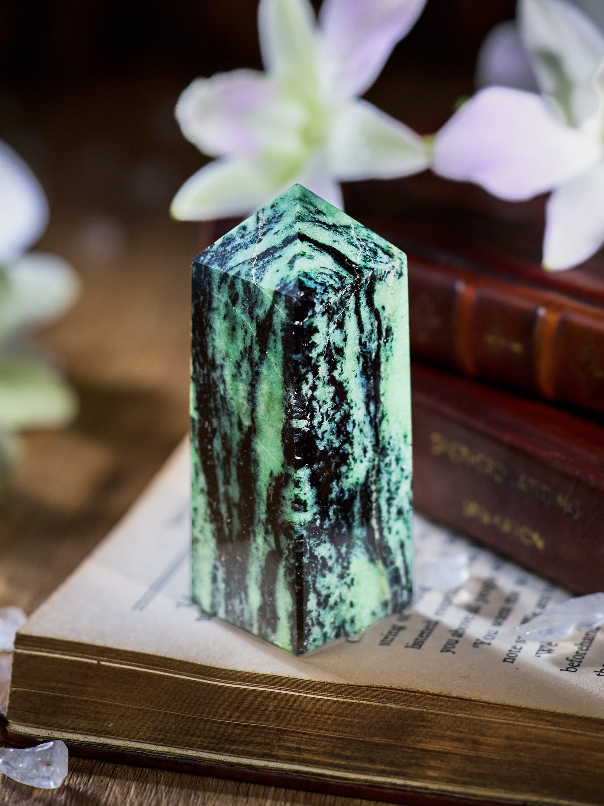Semi-precious Stone - Ruby Zoisite Tower