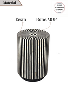 Handmade Bone inlay side end table