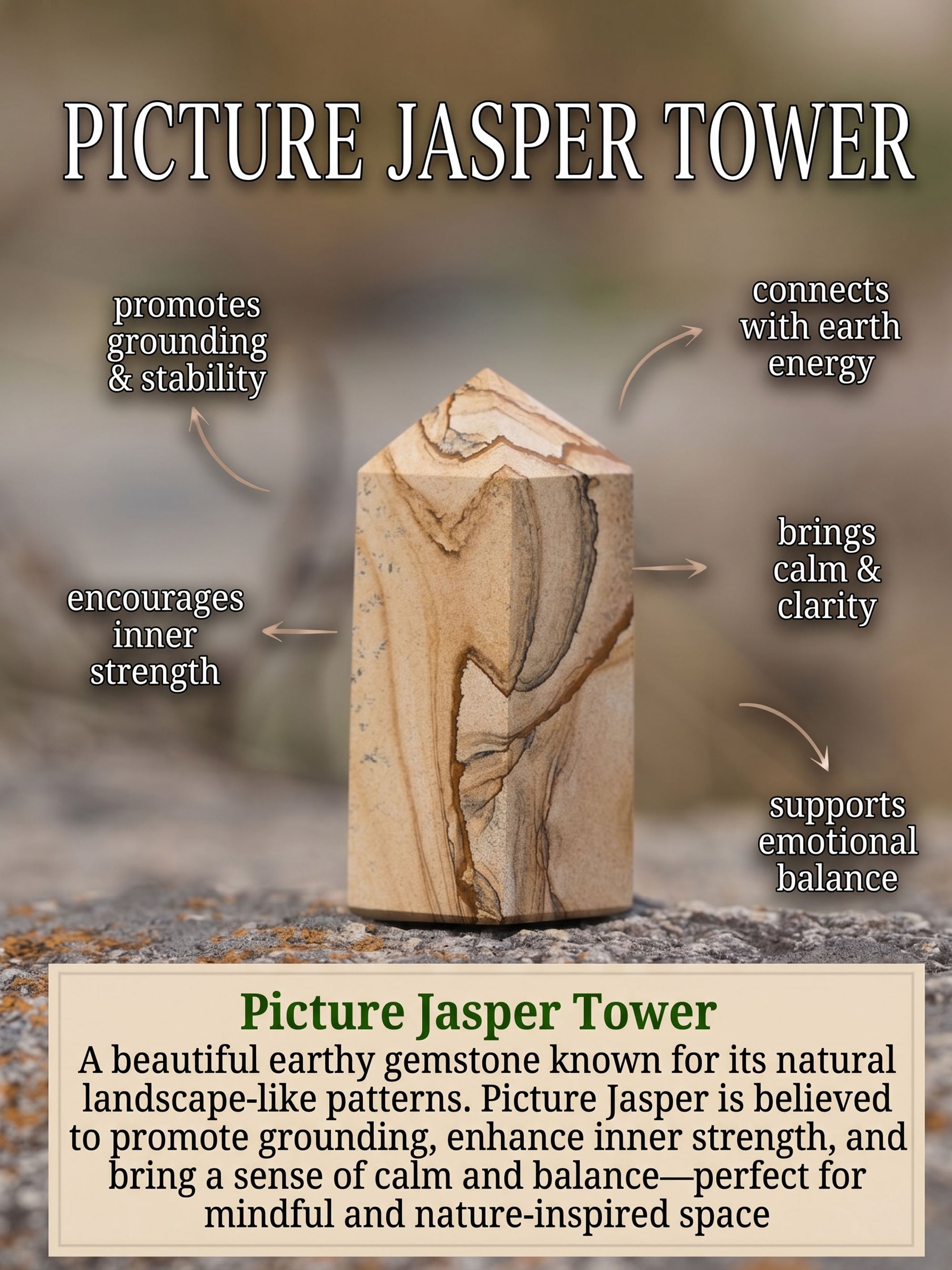 Gemstone Tower | Picture Jasper