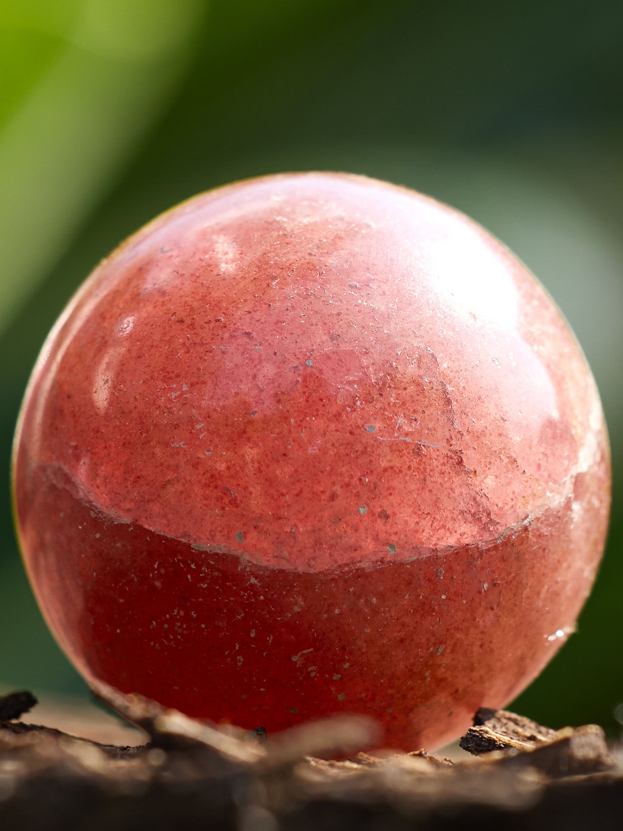 Semi-precious Gemstone - Strawberry Quartz Sphere