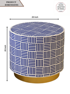 Inlay Round Side Table-