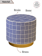 Inlay Round Side Table-