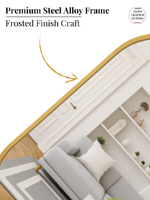 Classic Oblong Mirror- Gold