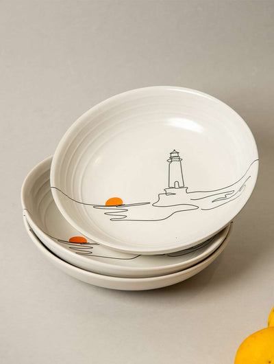Multipurpose Ceramic Bowl - Lighthouse