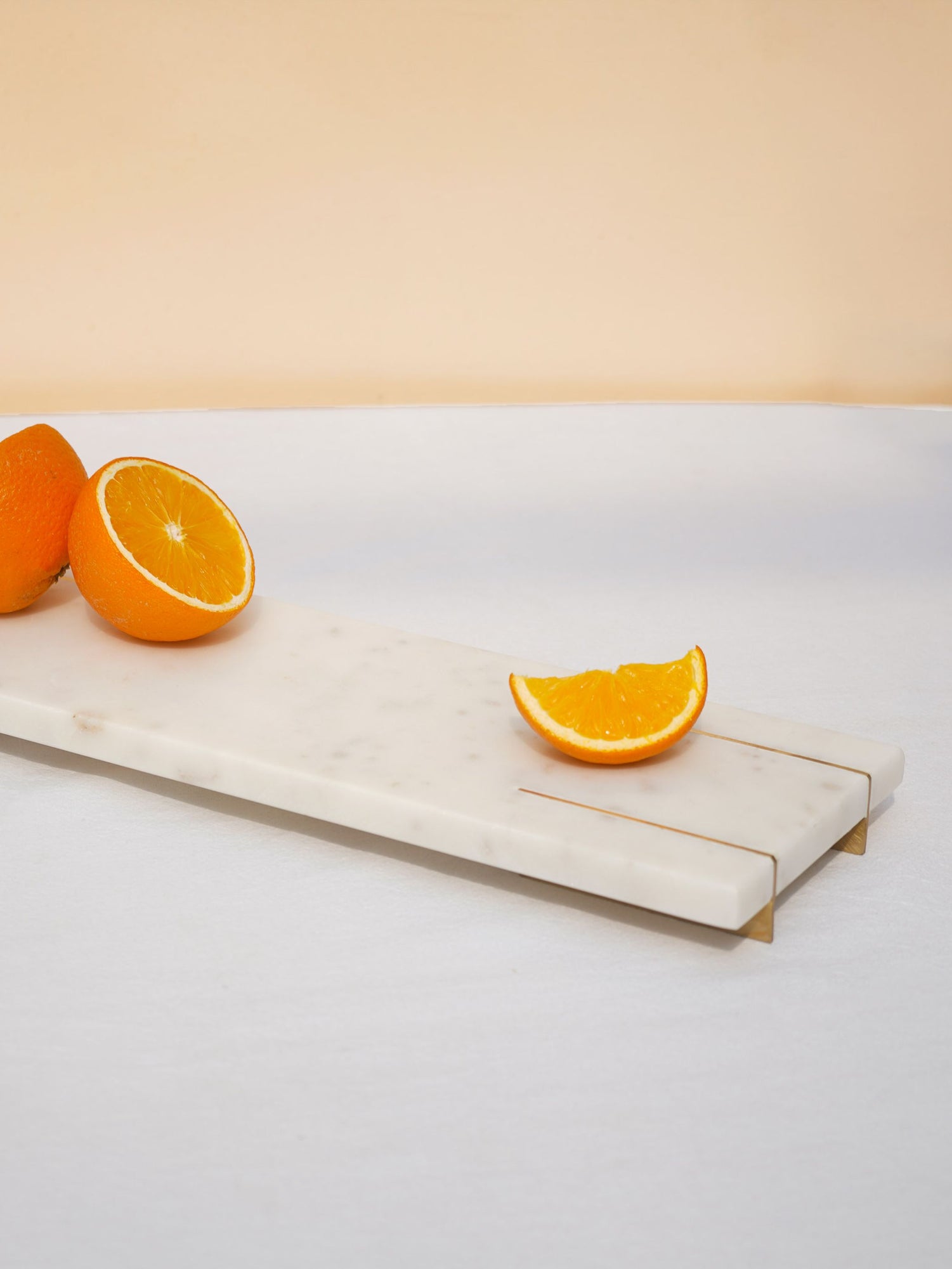 Marble Tray With Gold Base