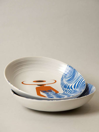 Multipurpose Ceramic Bowl - Girl in Hat