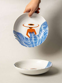 Multipurpose Ceramic Bowl - Girl in Hat