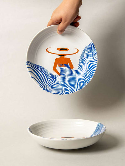 Multipurpose Ceramic Bowl - Girl in Hat