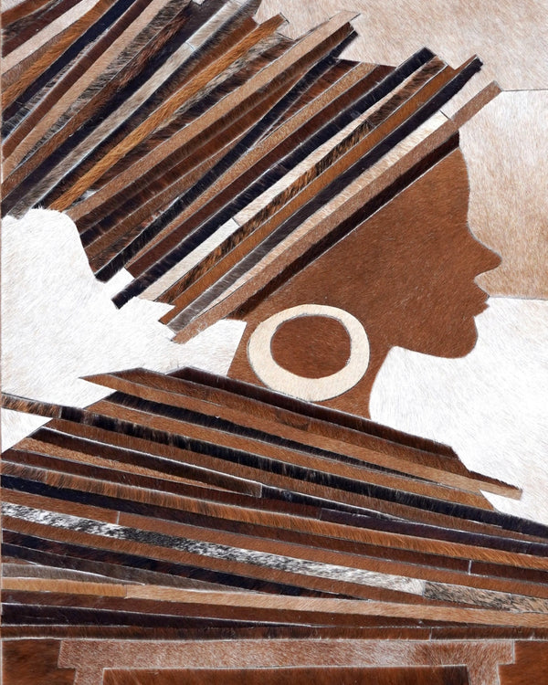 Wall Art - NIGERIA Leather Artwork