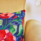 Midnight Blue Dense Forest  Cushion Cover