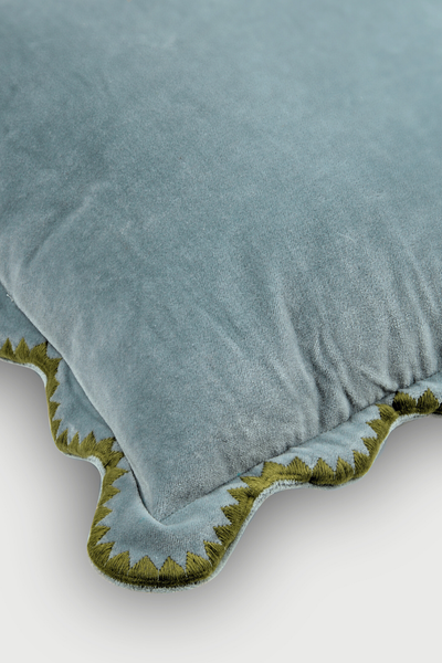 Mirage Scallop Soft Blue Cushion Cover