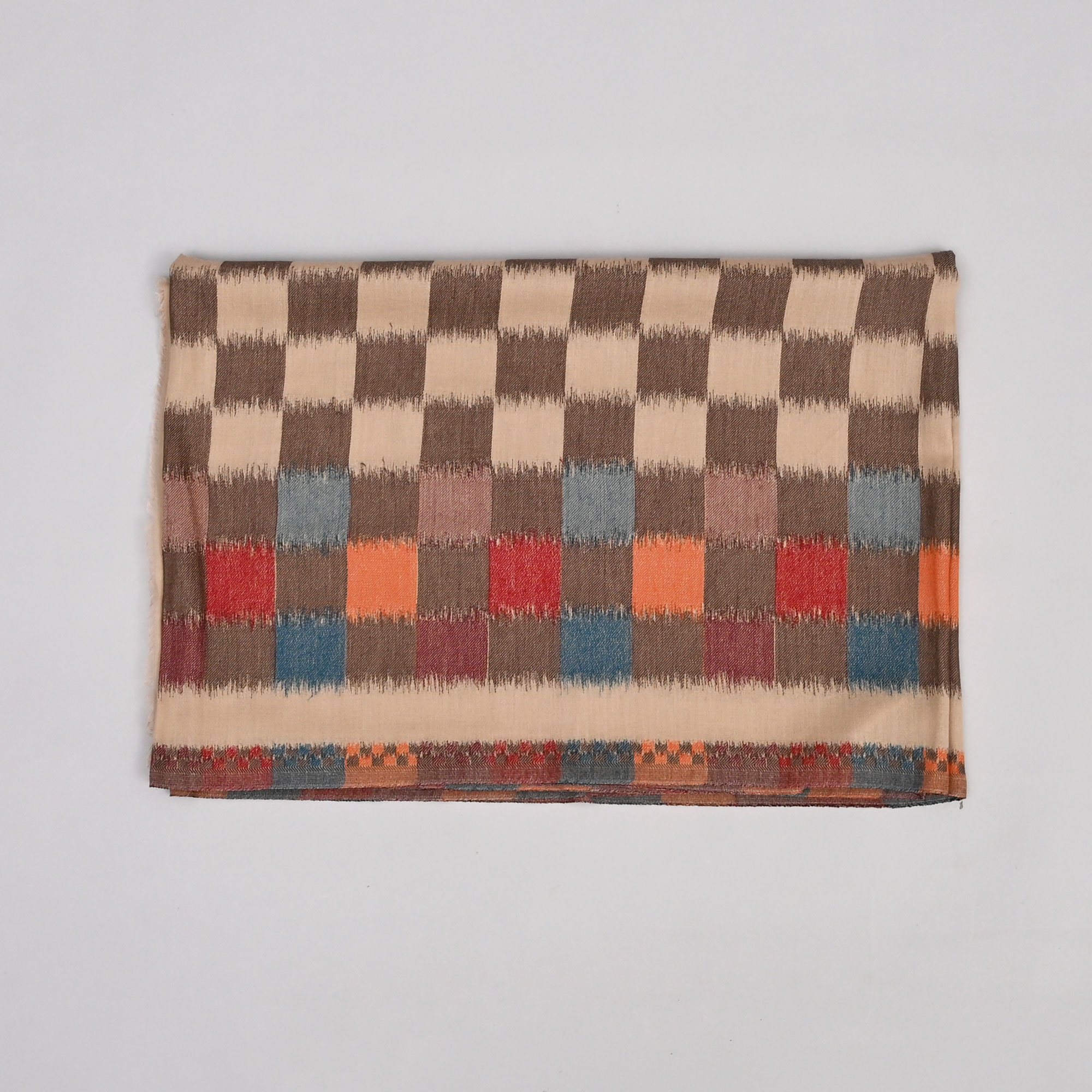 Ikkat Fine Wool Stole