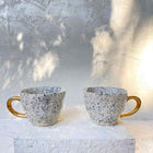 Splatter Gold Handle Cup