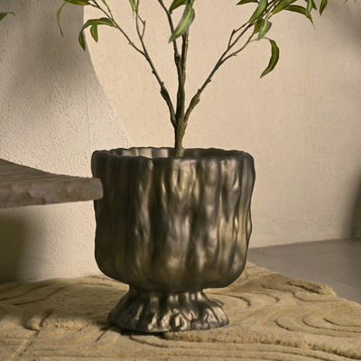 Bronze Gold Raya Organic Planter