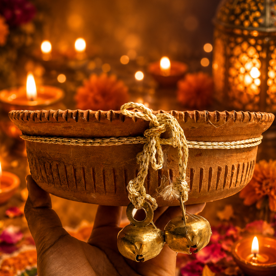Earth Ember Terracotta Candle | Sandalwood Soy Wax Diwali Candle - https://artecasa.in/