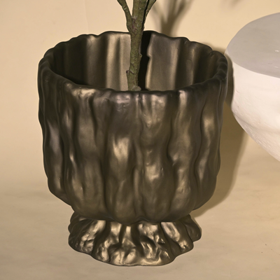 Bronze Gold Raya Organic Planter