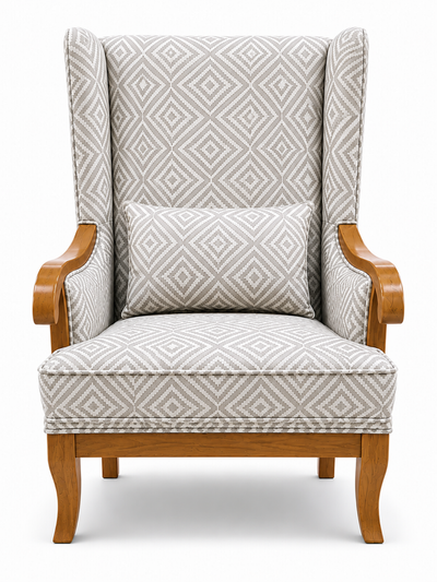 Aurela Premium Wingback Lounge Chair