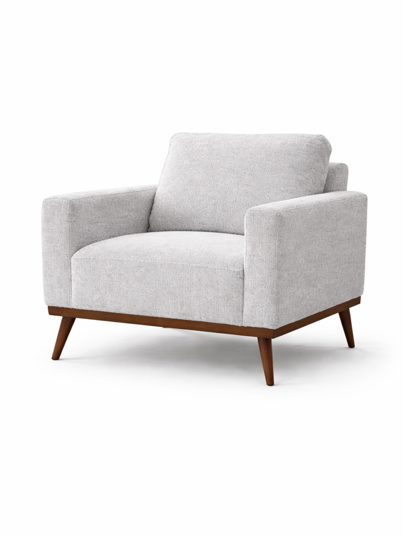 Zolara Teakwood Accent Chair with Premium Velvet Upholstery