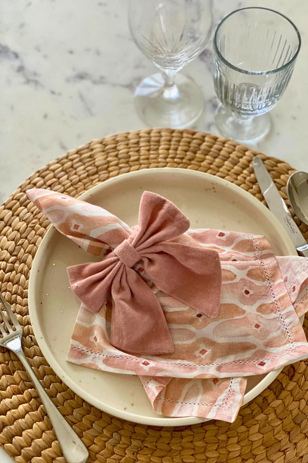 Mosaic Blush Gift Box-Napkins & Napkin Rings