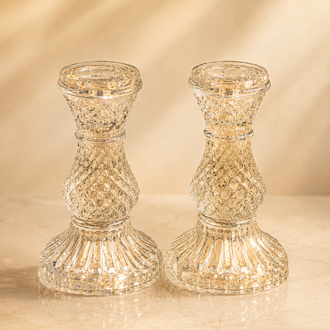 Shubh Aarambh Golden & White Festive Gift Basket | German Silver Shubh Labh & Candle - https://artecasa.in/