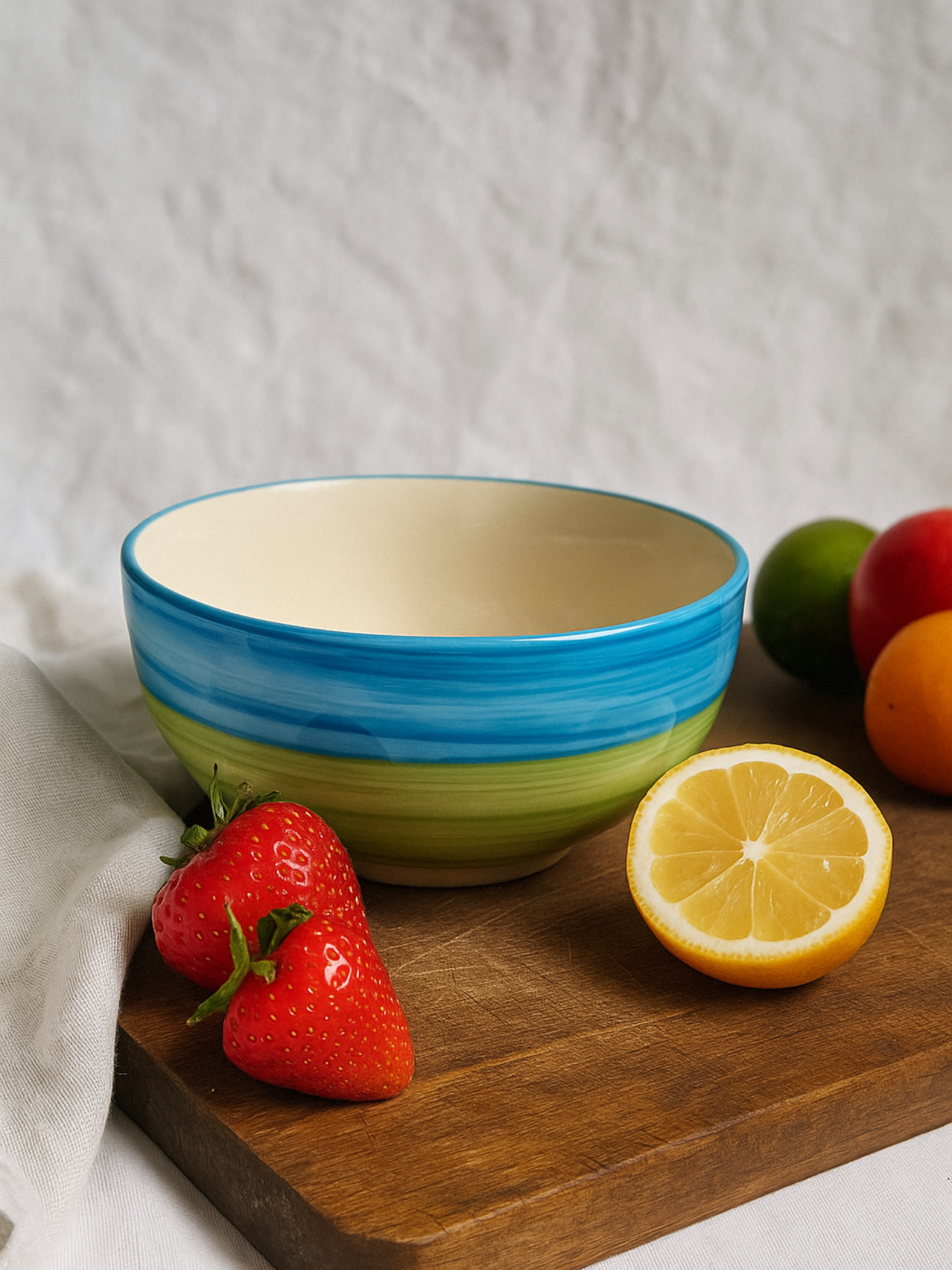 Sunset Stripe Ceramic Bowl