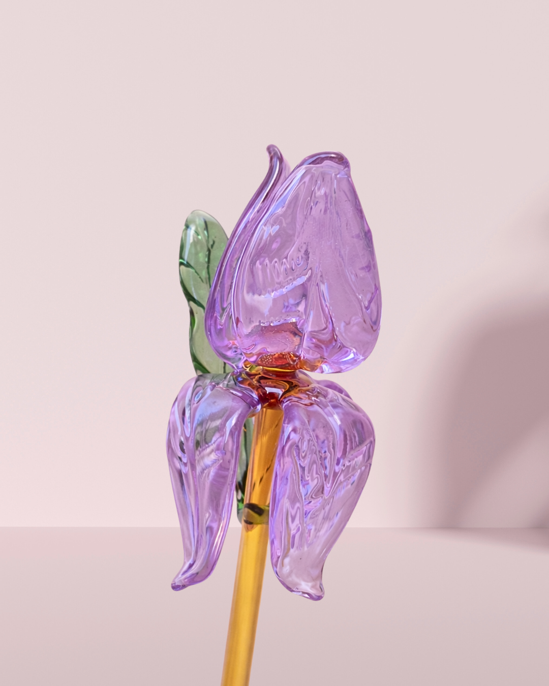 Lavender Bloom- Glass Rose (10")