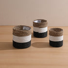 Etah Mini Basket Black White Natural