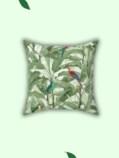 Aviary Elegance Velvet Cushion Cover