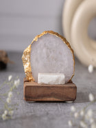Budha Tree Agate Tealight Wooden