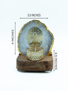 Budha Tree Agate Tealight Wooden