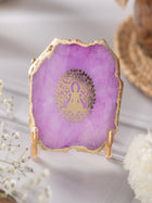 Budha Tree Agate Metal Showpeice