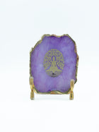 Budha Tree Agate Metal Showpeice