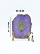 Budha Tree Agate Metal Showpeice