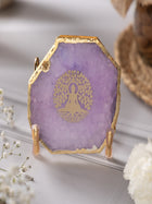 Budha Tree Agate Metal Showpeice