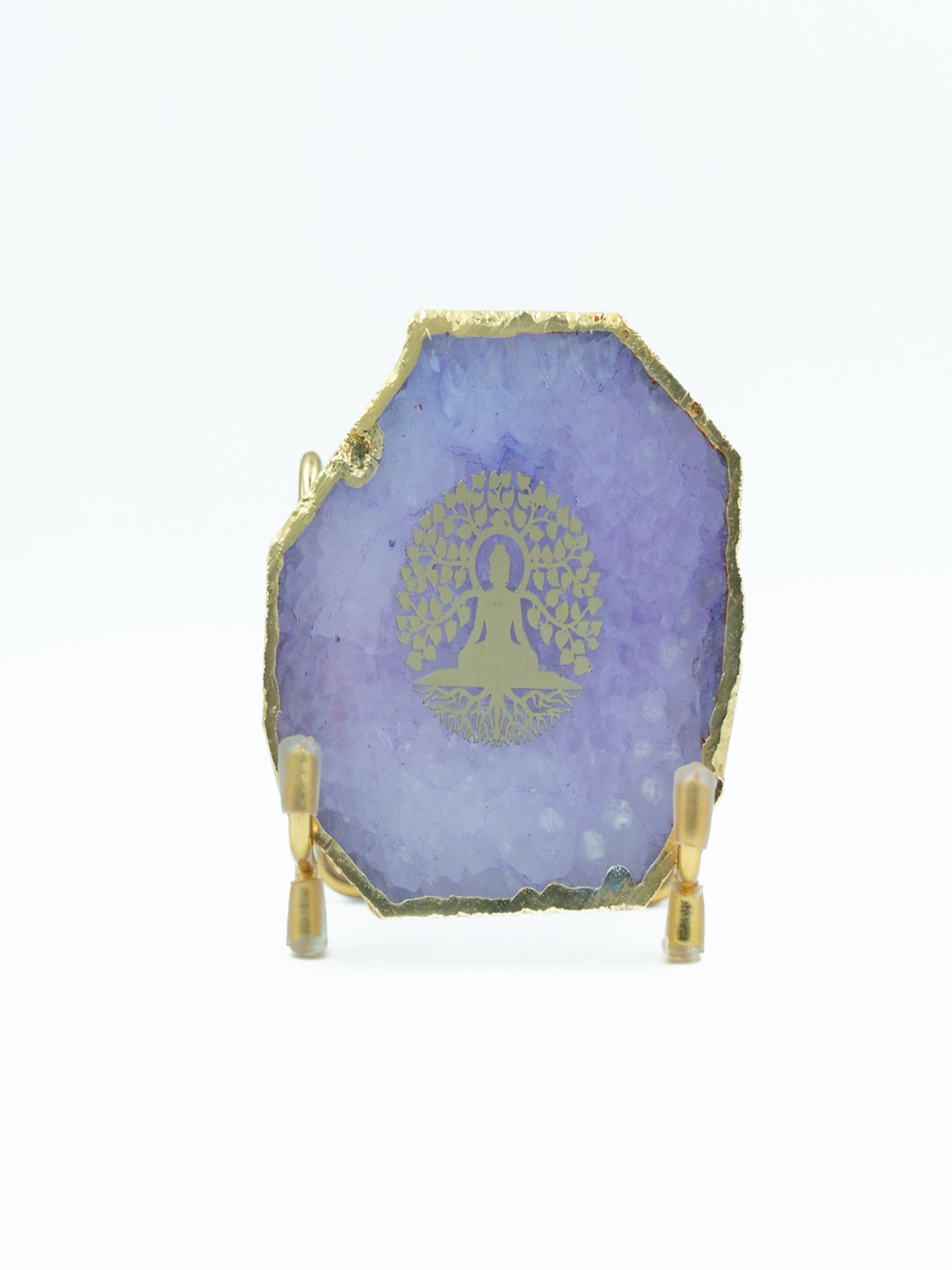 Budha Tree Agate Metal Showpeice