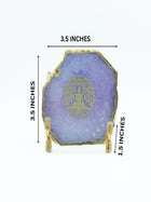 Budha Tree Agate Metal Showpeice