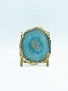 Evil Eye Agate Metal Showpeice