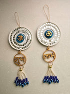 Door Hangings for Home Decoration - Turquoise Shubh Labh Om