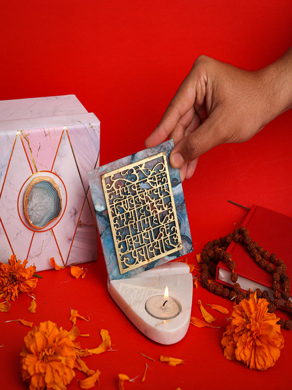 Gaytri Mantra TeaLight Holder