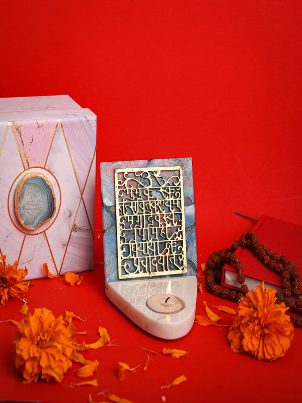 Gaytri Mantra TeaLight Holder
