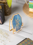 Good Vibes Agate Metal Showpeice