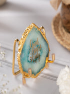 Good Vibes Agate Metal Showpeice