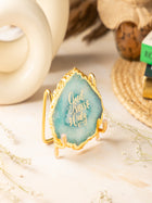 Good Vibes Agate Metal Showpeice