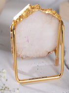 Good Vibes Agate Metal Showpeice