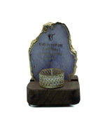 Ik Onkar Mantra Agate Tealight Wooden