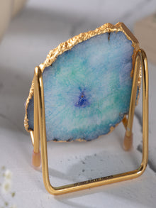 Ik Onkar Mantra Agate Metal Showpeice