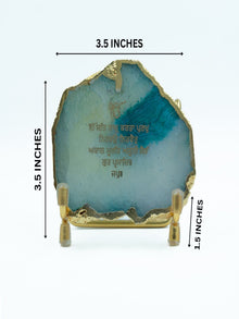 Ik Onkar Mantra Agate Metal Showpeice