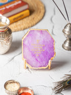 Ik Onkar Mantra Agate Metal Showpeice
