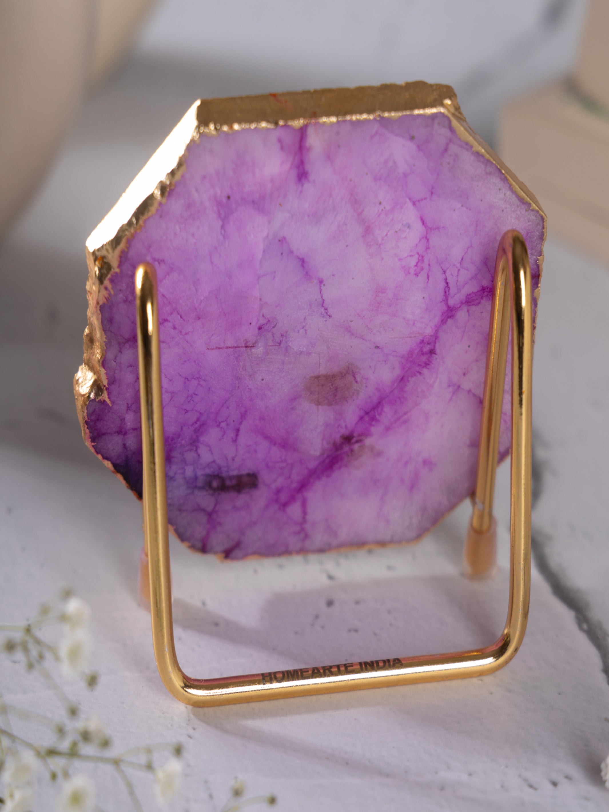 Ik Onkar Mantra Agate Metal Showpeice